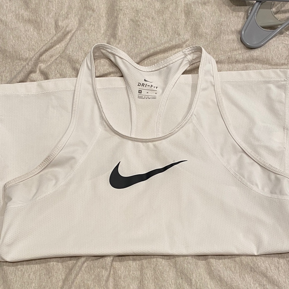 Nike Cream Dri-Fit Razor Back Tank Top